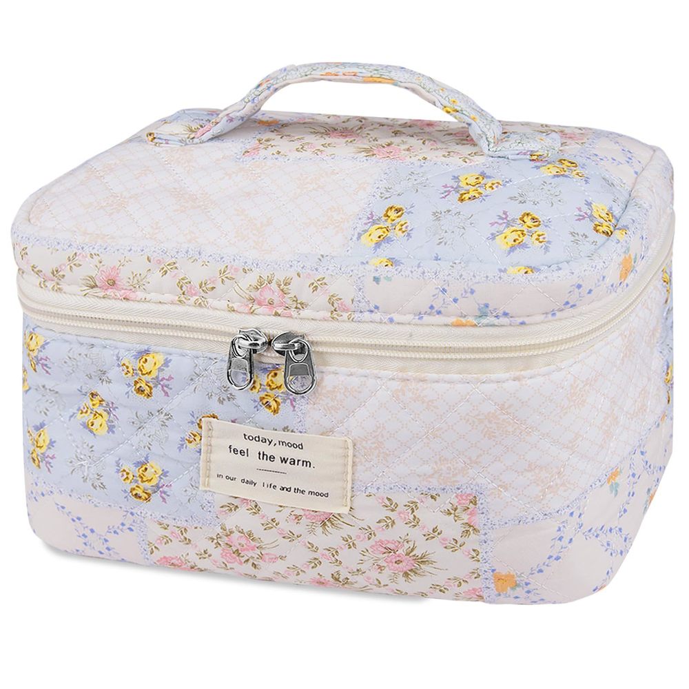 Large Makeup Bag, Cute Cosmetic Bag For Women Girls, Floral Coquette Aesthetic🐋